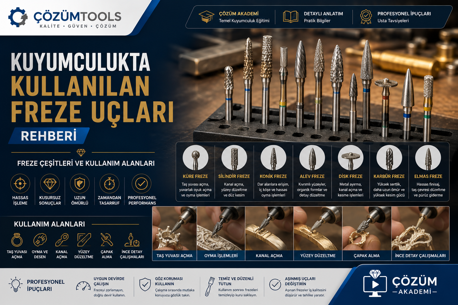 Kuyumculukta Freze Uçları Neden Önemlidir?