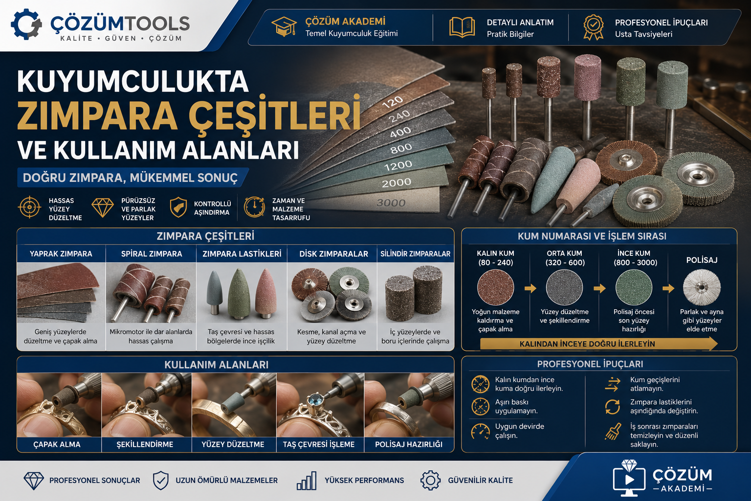 Kuyumculukta Zımparanın Önemi