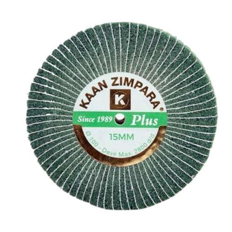 Kaan Plus Motor Zımparası Yeşil Broseli 15 mm