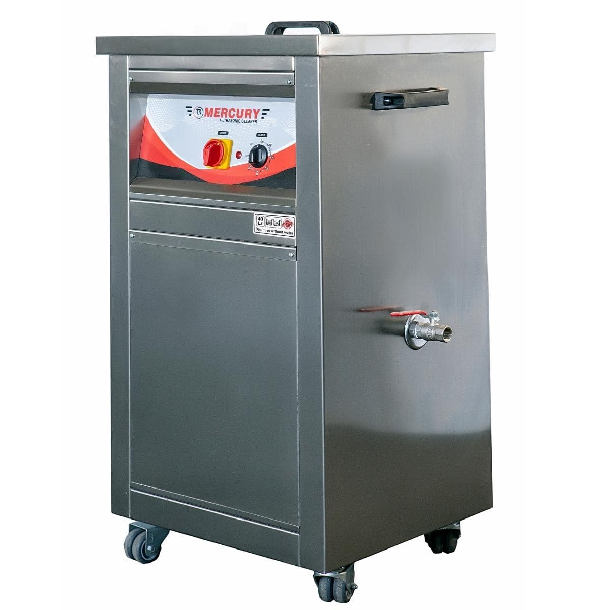 Mercury Taşınabilir Ultrasonik Yıkama Makinesi 40 lt yan