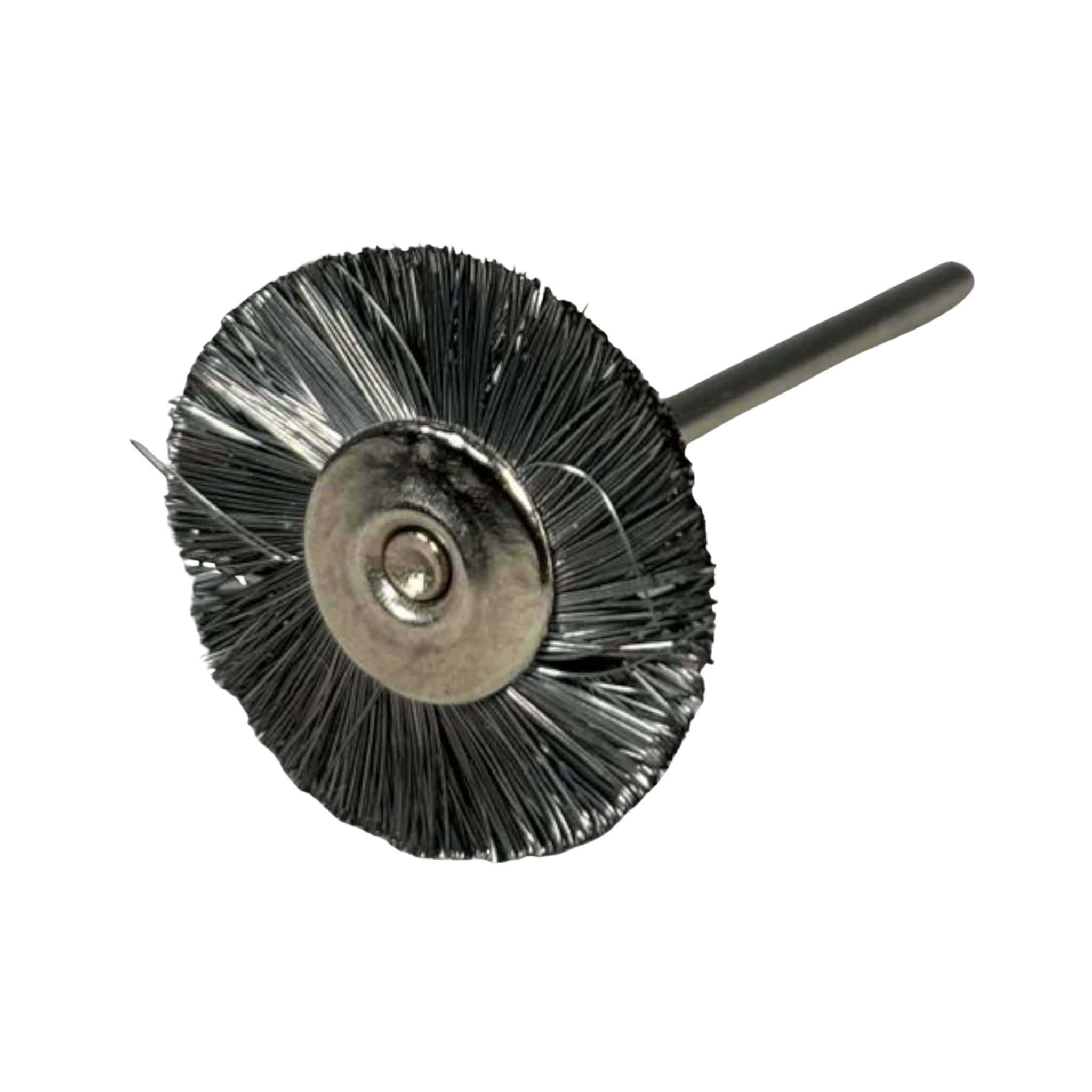 Beyaz Mandrenli Yuvarlak Tel Fırça 22 Mm