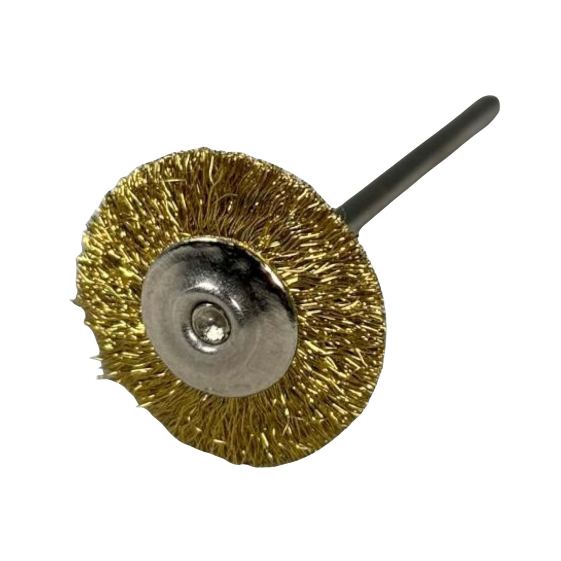 Sarı Mandrenli Yuvarlak Tel Fırça 19 Mm