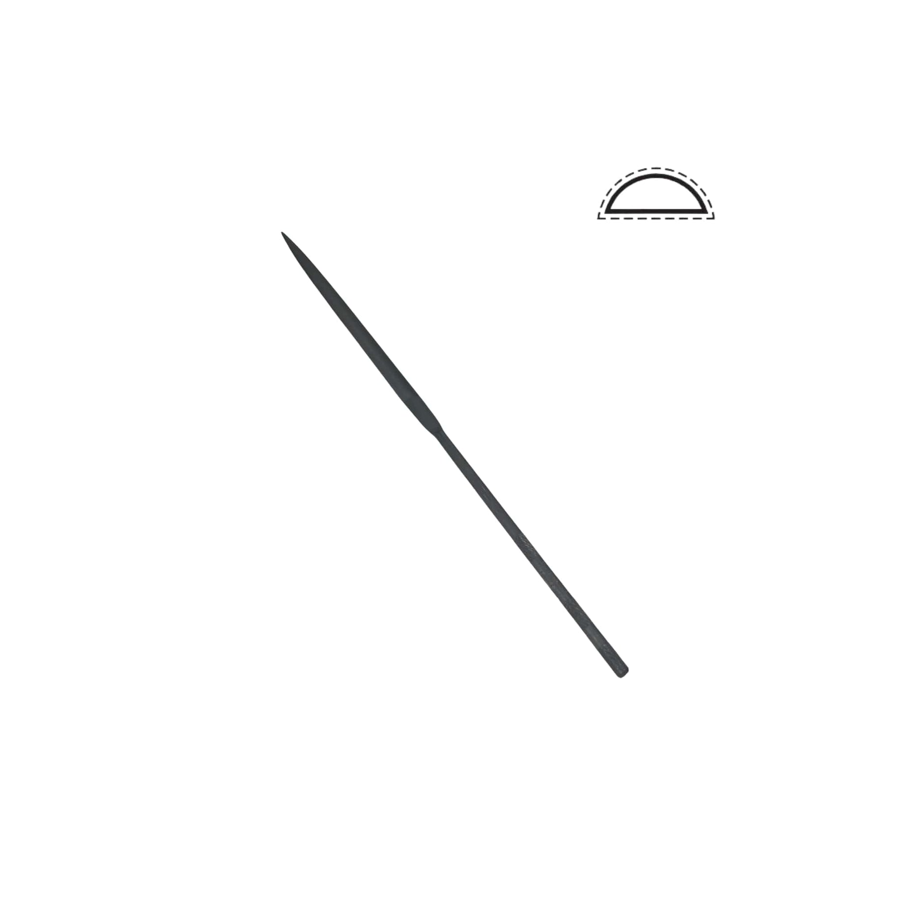 Yarım Yuvarlak Saatçi Eğesi 14 cm