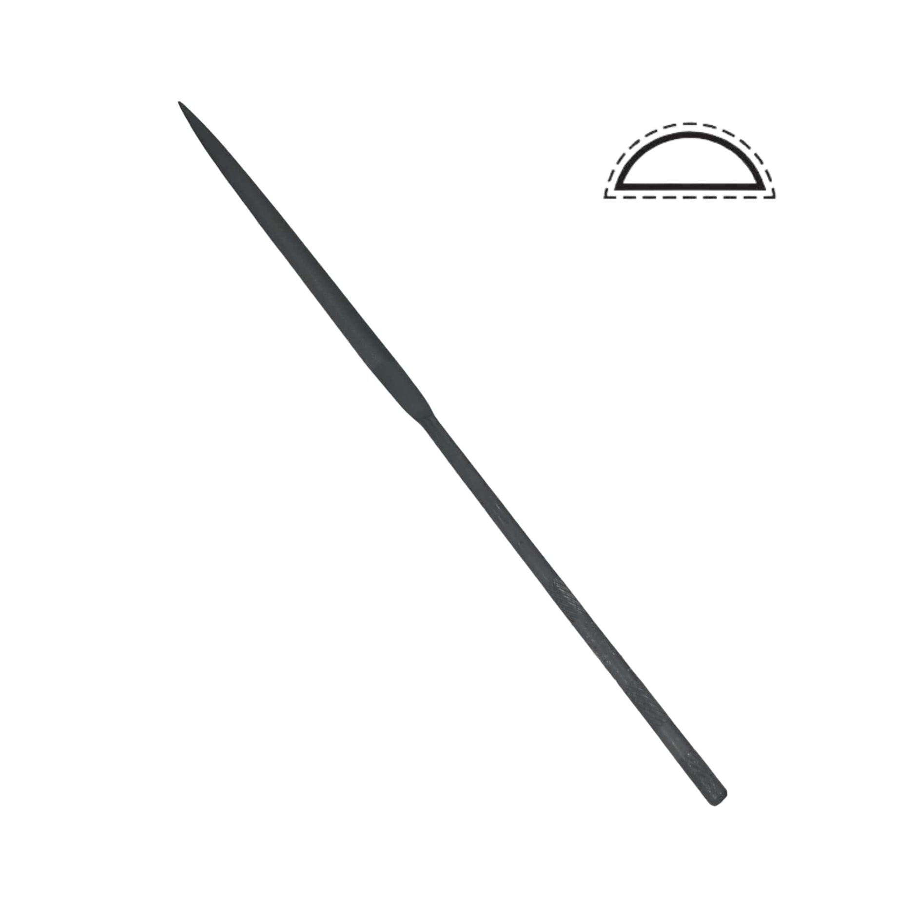 Yarım Yuvarlak Saatçi Eğesi 20 cm