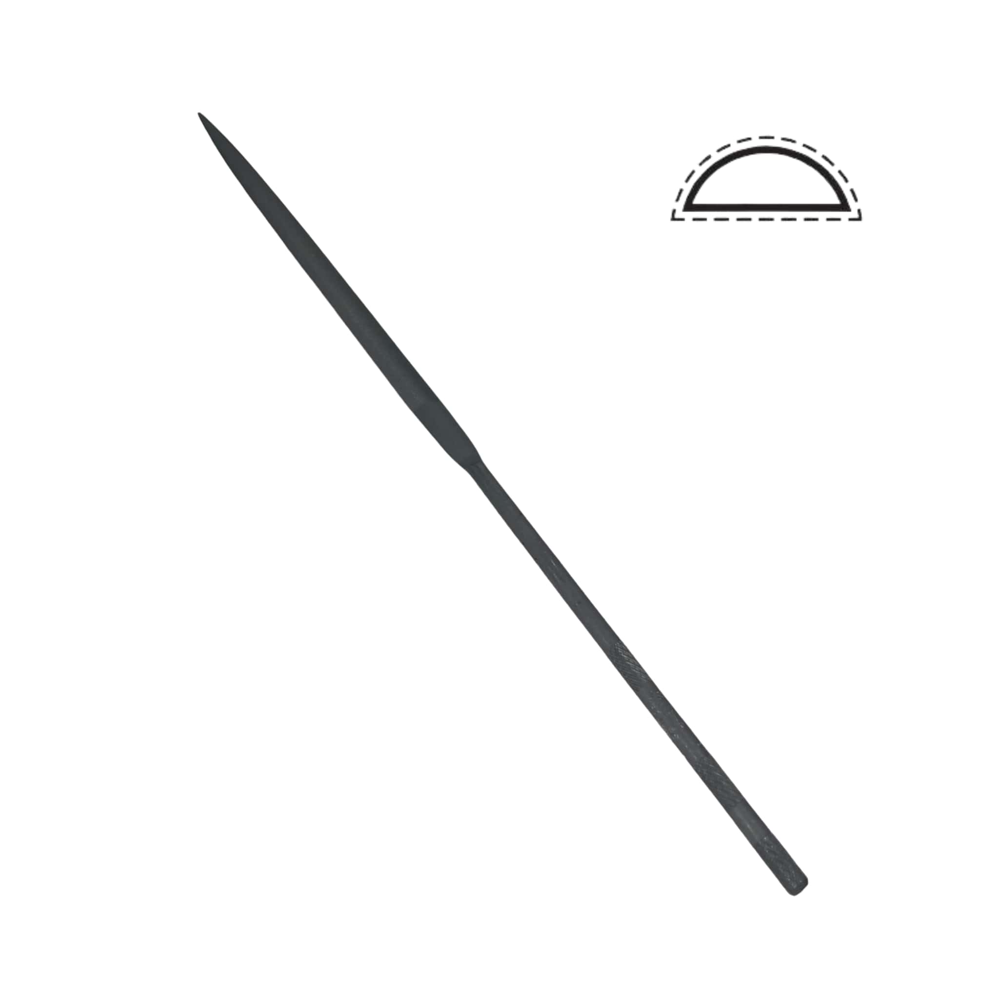 Yarım Yuvarlak Saatçi Eğesi 20 cm