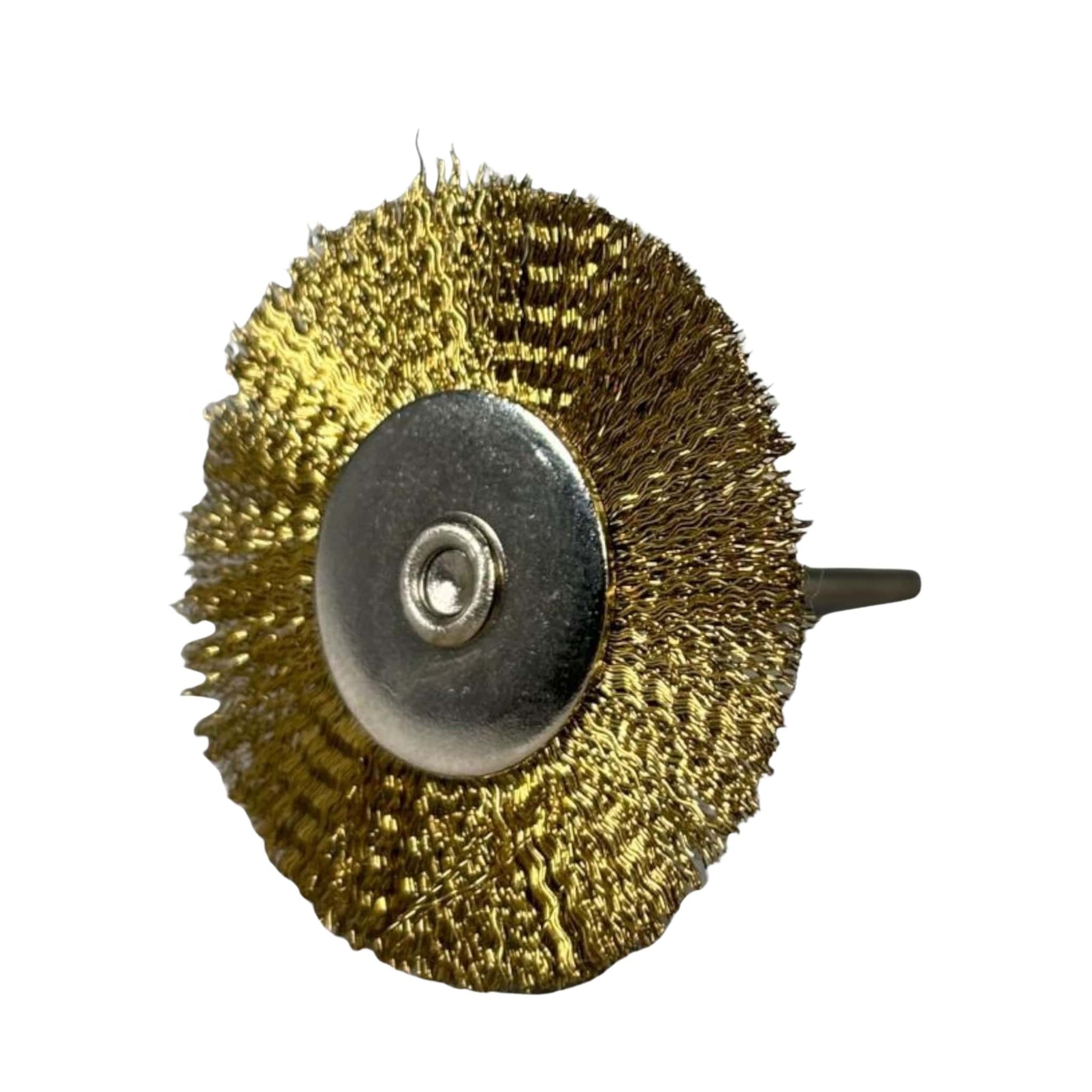 Sarı Mandrenli Yuvarlak Tel Fırça